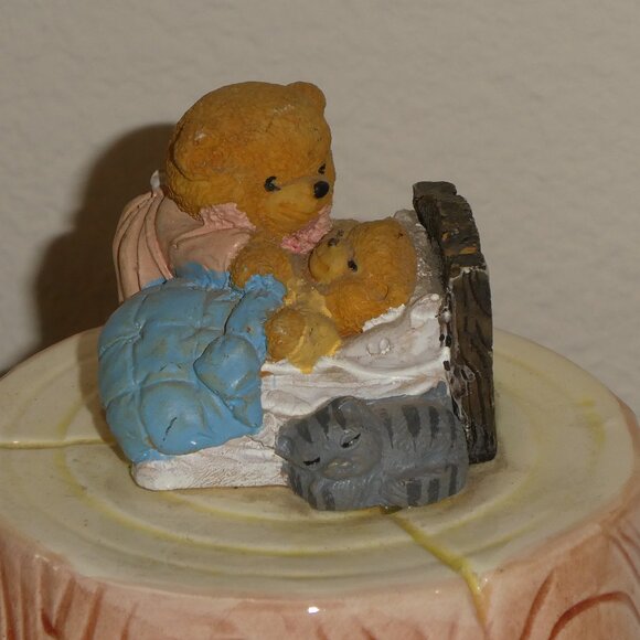Good Night Bear Figurine Plays “It’s a Small World” - Picture 2 of 7